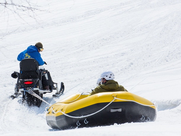 Snow rafting